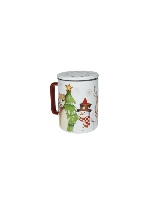 MUG RACCONTI CON TAPPO E FILTRO NEW BONE CHINA/INOX BRANDANI