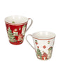 MUG VILLAGGIO IN FESTA SET 2 PZ NEW BONE CHINA - BRANDANI