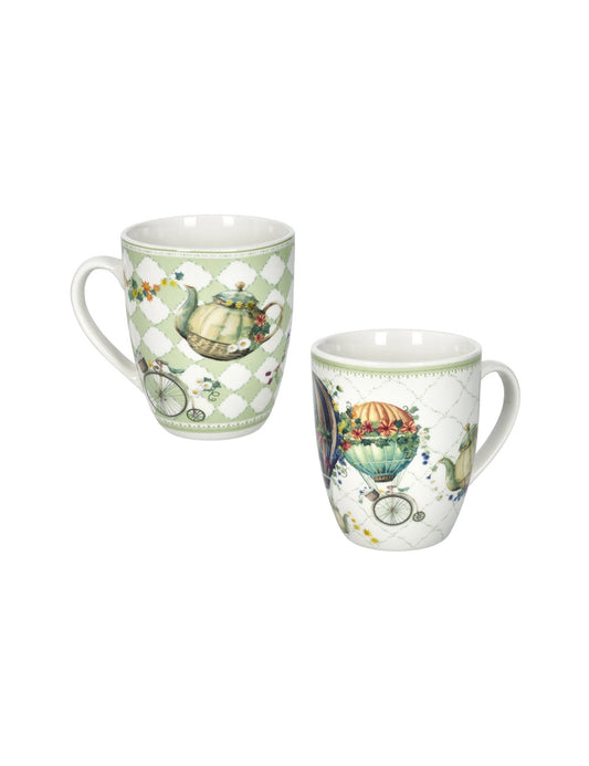 MUG WONDERLAND SET 2 PZ PORCELLANA - BRANDANI