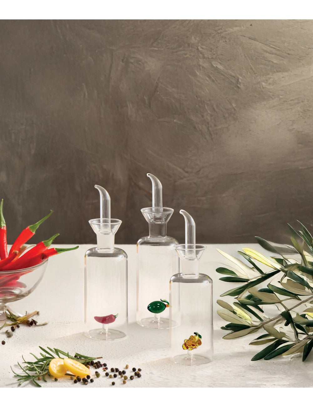 OLIERA DECORI ASSORTITI VETRO BRANDANI
