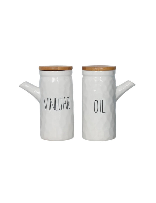 BRANDANI OLIO E ACETO NEW AGE C/TAPPO BAMBOO SET 2 PZ DOLOMITE