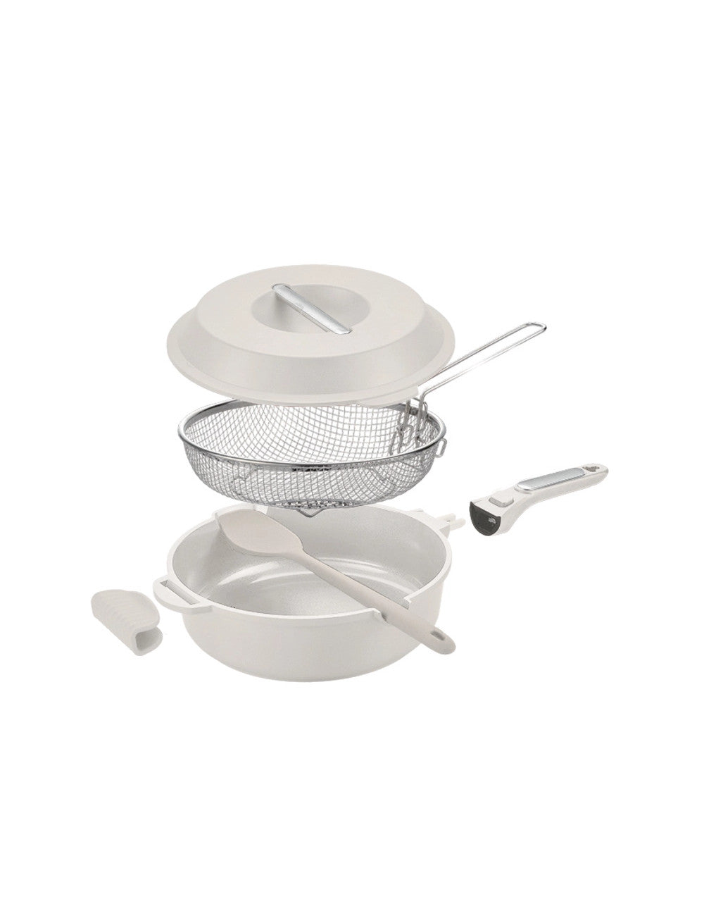 PANDORA TUTTOFARE 10 IN 1 ALLUMINIO C/RIVESTIMENTO ANTIADERENTE CERAMICA - BRANDANI
