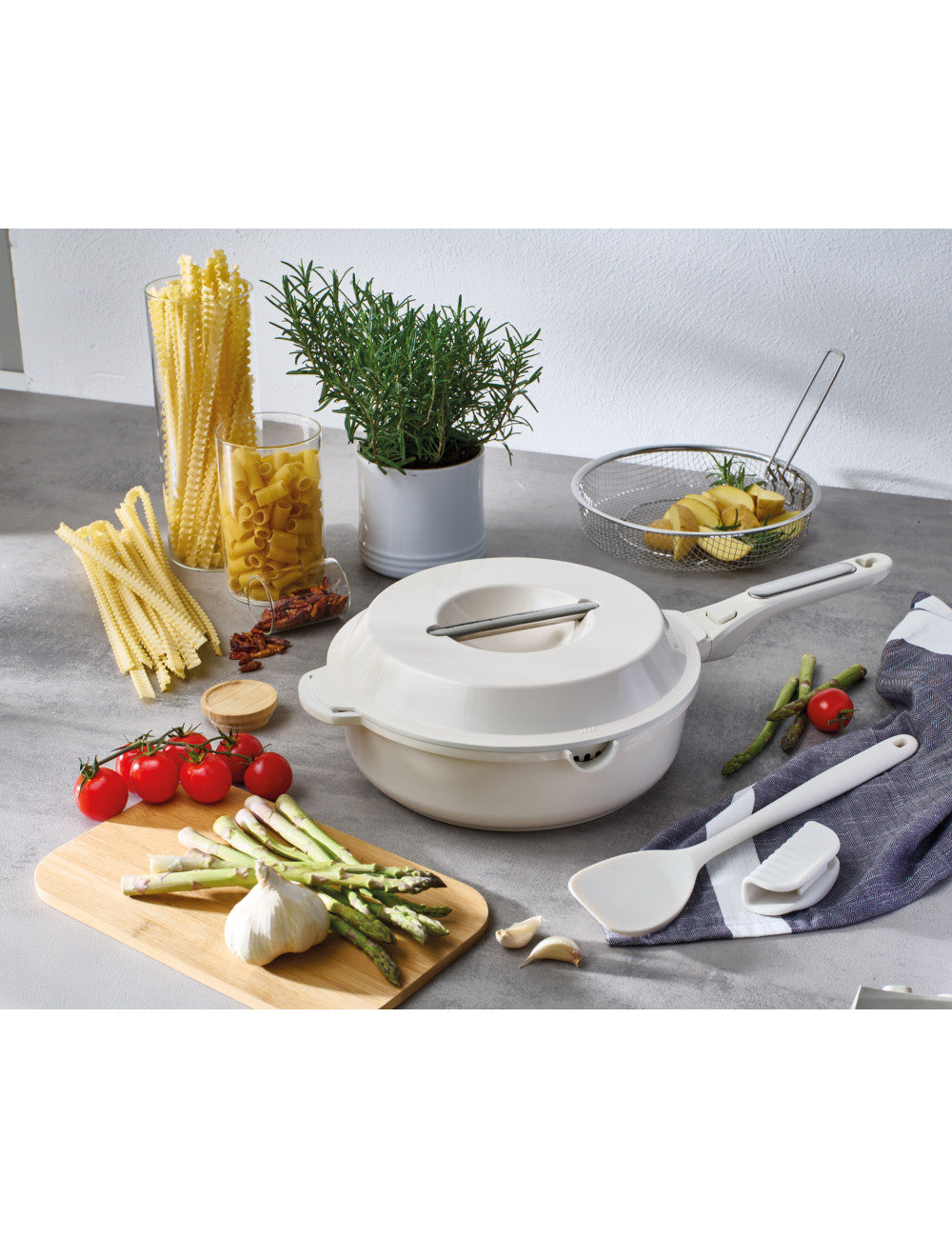 PANDORA TUTTOFARE 10 IN 1 ALLUMINIO C/RIVESTIMENTO ANTIADERENTE CERAMICA - BRANDANI