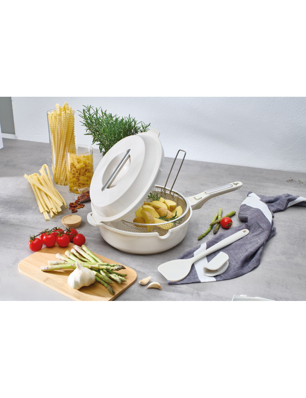 PANDORA TUTTOFARE 10 IN 1 ALLUMINIO C/RIVESTIMENTO ANTIADERENTE CERAMICA - BRANDANI