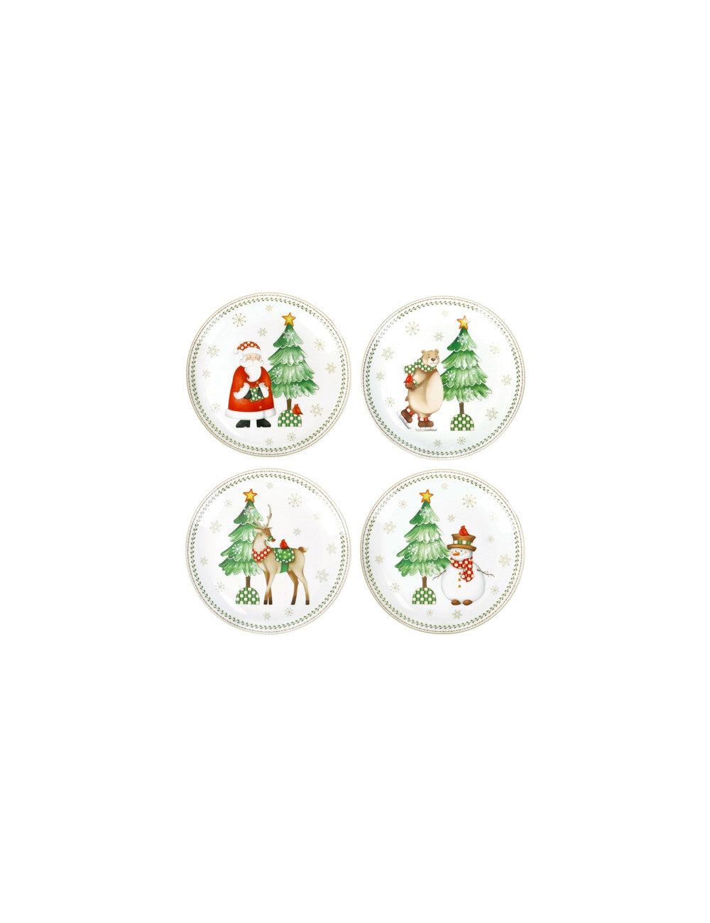 PIATTINO PANE&PASTRY RACCONTI SET 4 PZ PORCELLANA BRANDANI