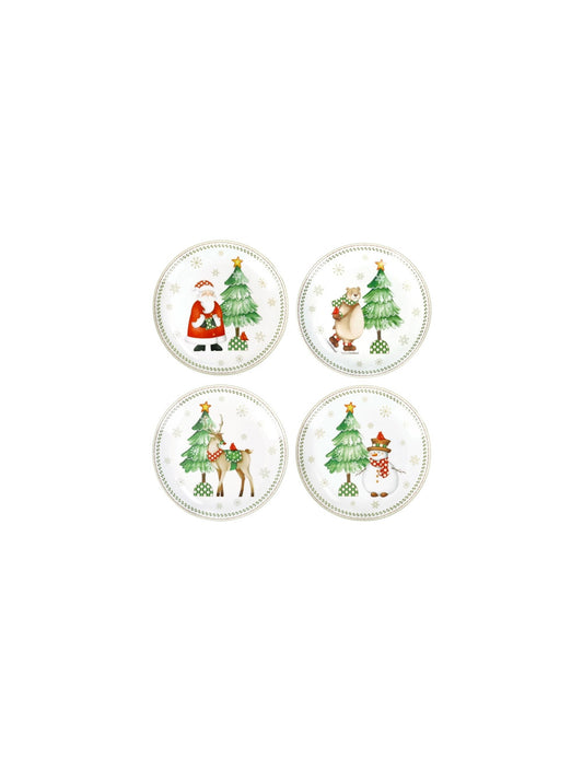 PIATTINO PANE&PASTRY RACCONTI SET 4 PZ PORCELLANA BRANDANI
