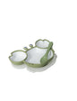 Brandani – Piatto pappa Granchietto con coperchio e cucchiaino in silicone -VERDE- BRANDANI