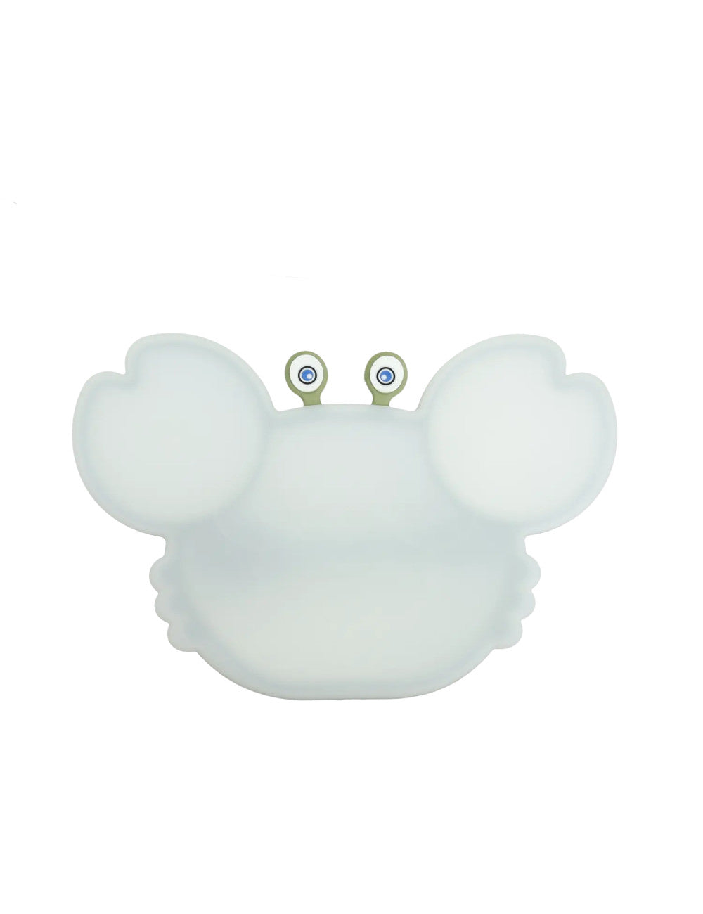 Brandani – Piatto pappa Granchietto con coperchio e cucchiaino in silicone -VERDE- BRANDANI