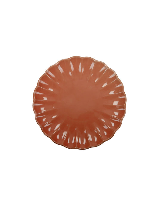 PIATTO PIANO CALIPSO ARANCIONE STONEWARE