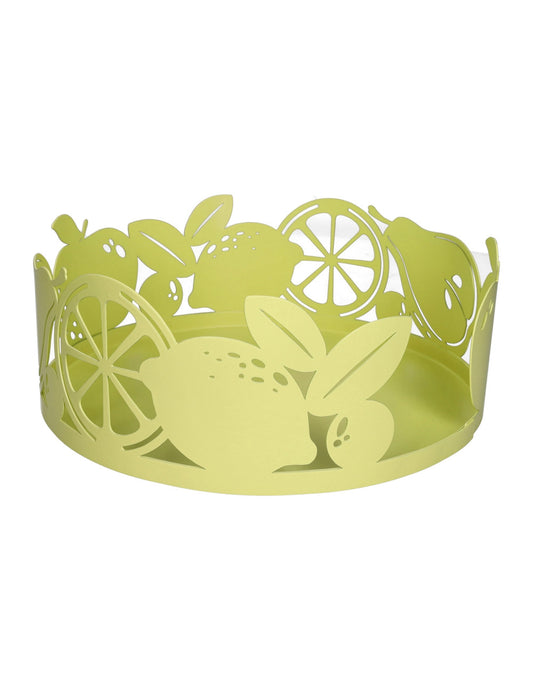 PORTAPIATTI FRUTTA GIALLO METAL - BRANDANI