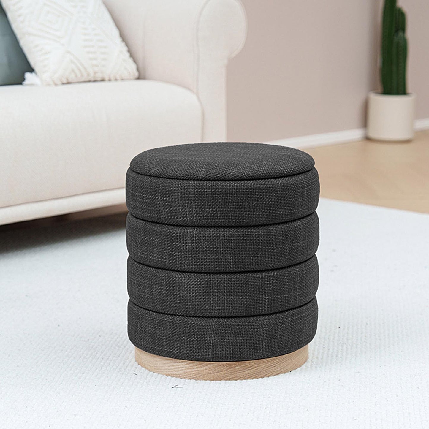 PUFF CON STORAGE GRIGIO - VERSA