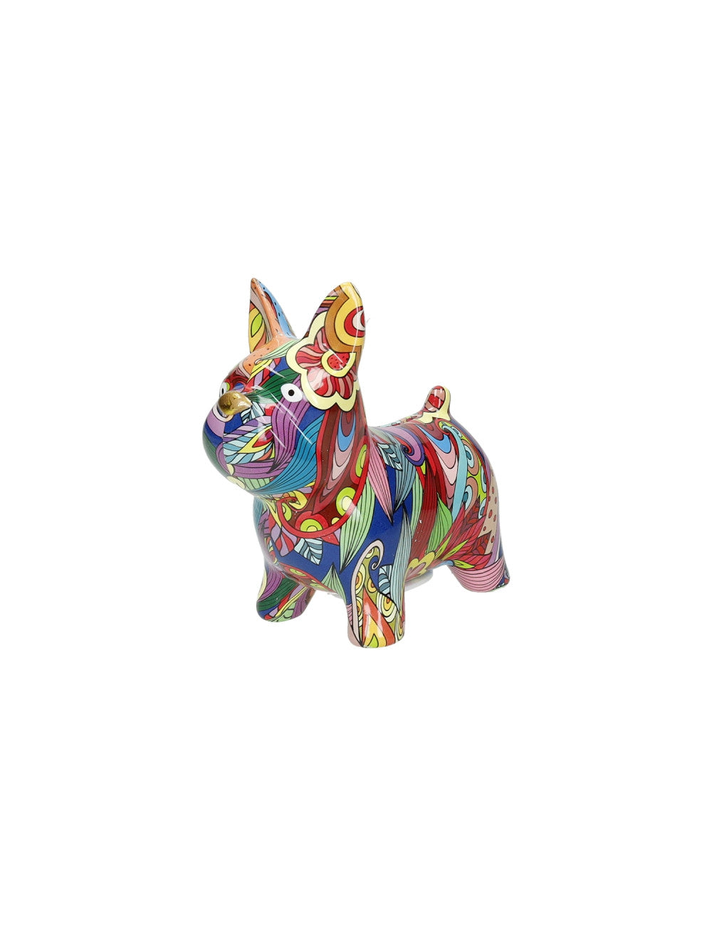 SALVADANAIO CANE DECORI ASSORTITI DOLOMITE