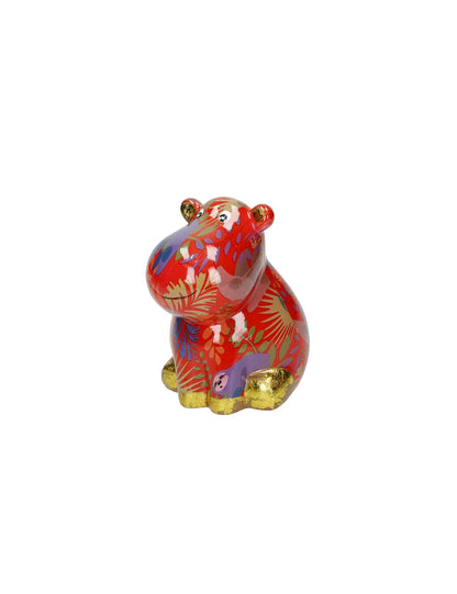 SALVADANAIO IPPOPOTAMO DECORI ASSORTITI DOLOMITE