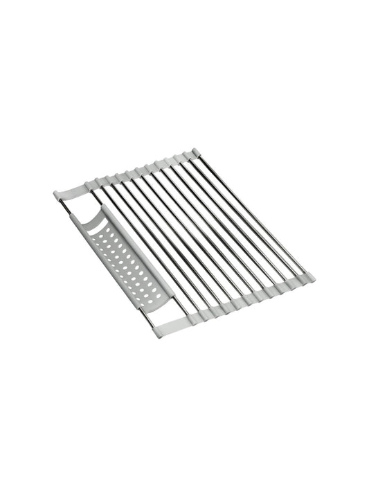 SCOLAPIATTI ARROTOLABILE INOX SILICONE