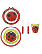 SET BABY 5 PEZZI COCCINELLA MELANINA
