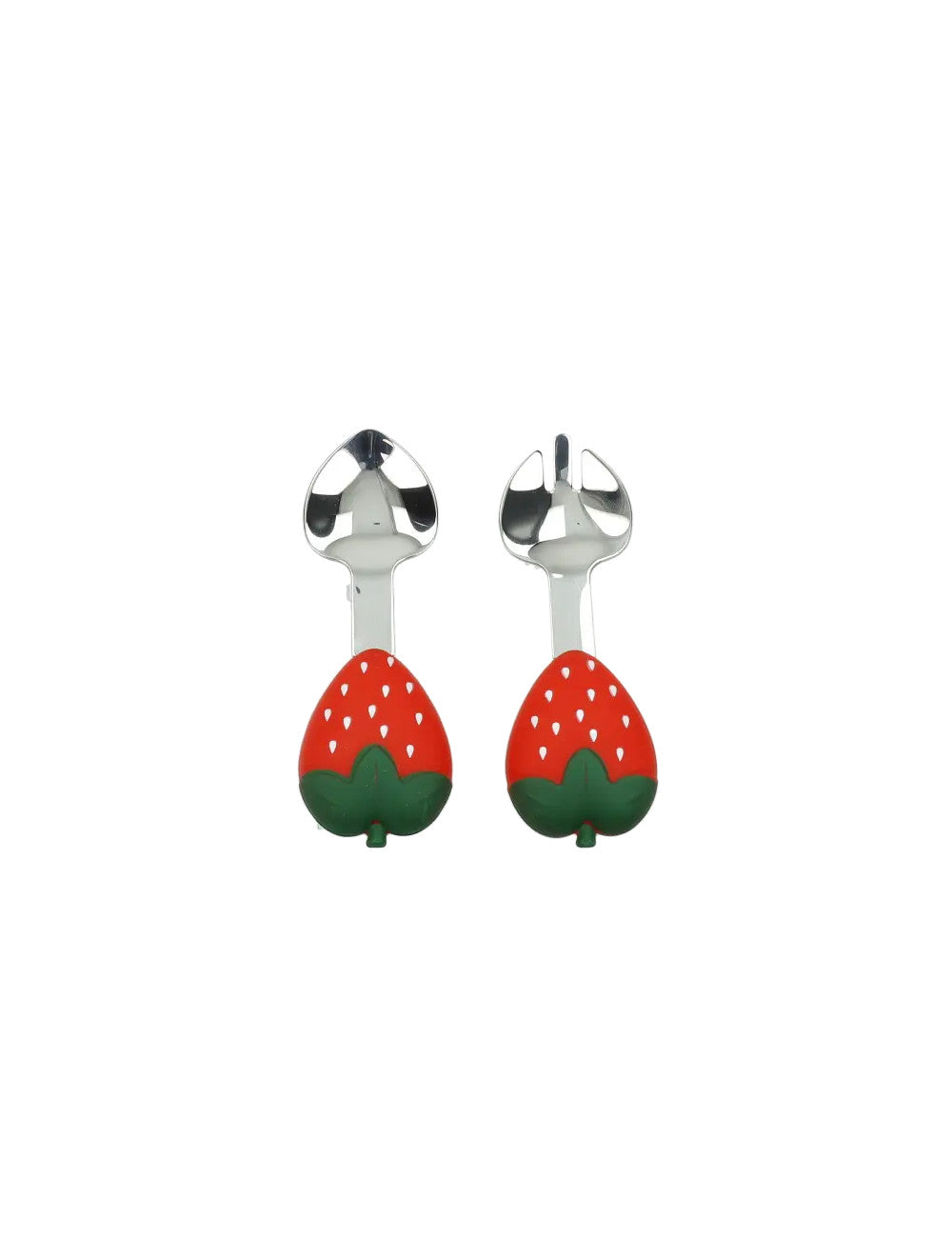 SET PAPPA FRAGOLE CON FORCHETTINA E CUCCHIAIO
