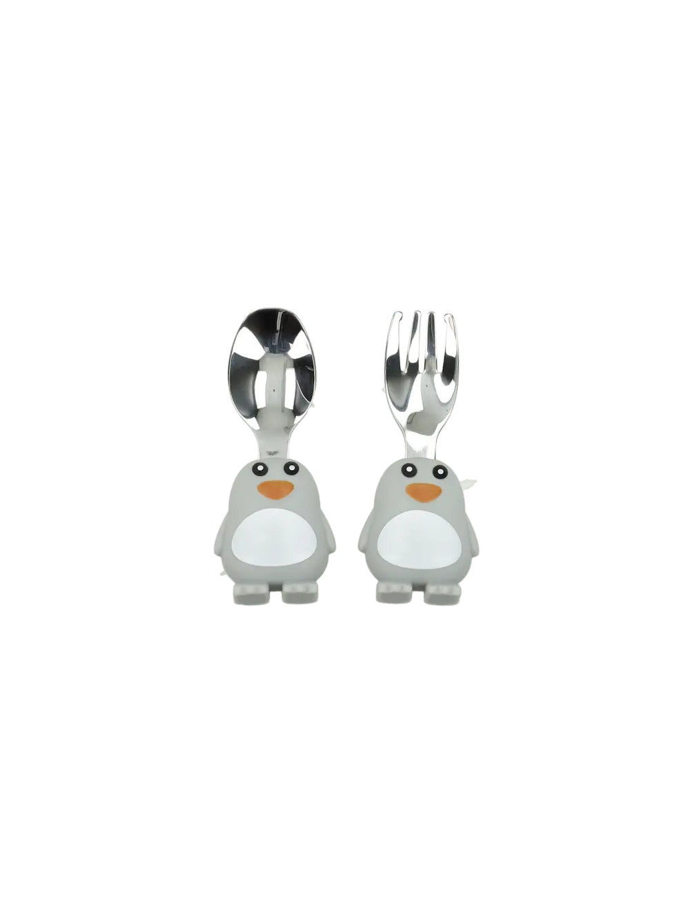 SET PAPPA PINGUINO CON FORCHETTINA E CUCCHIAIO