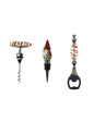SET VINO CHRISTMAS 3 PEZZI VETRO/INOX/ZINC ALLOY BRANDANI