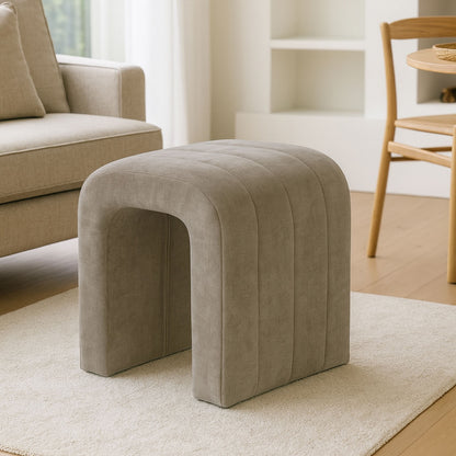 SGABELLO IMBOTTITO BEIGE - VERSA