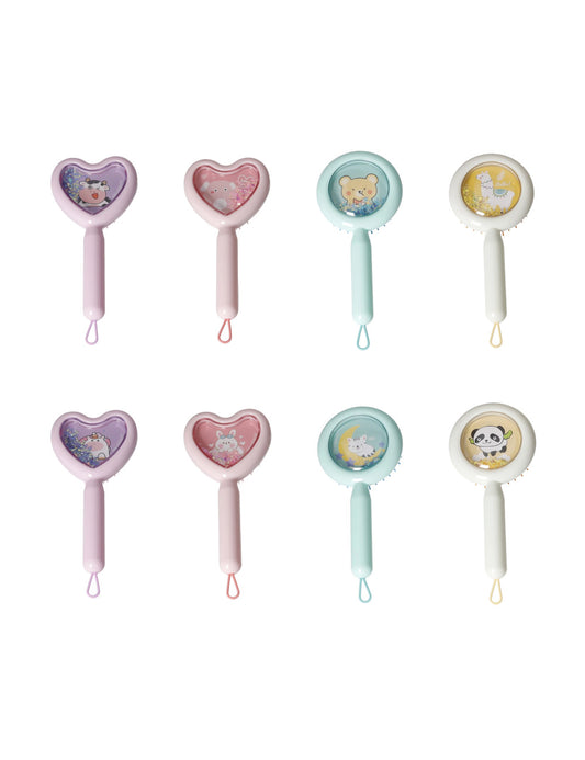 SPAZZOLA FRIENDS FORME E COLORI ASSORTITI PS/GOMMA DISPLÃY 16 PZ