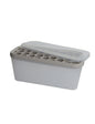 STAMPO PER CUBETTI GHIACCIO CON CONTENITORE TRASPARENTE SILICONE