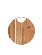 TAGLIERE ACACIA C/MANICO ORO METAL