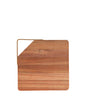TAGLIERE ACACIA CON MANICO ORO METAL