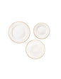 TAVOLA 18 PZ FILORO NEW BONE CHINA - BRANDANI