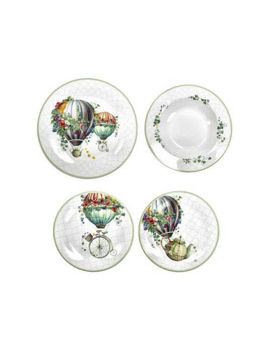 TAVOLA 18 PZ WONDERLAND PORCELLANA - BRANDANI