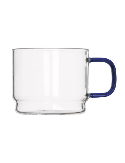TAZZA BRIDGE IMPILABILE COLORI ASSORTITI SET 4 PZ VETRO