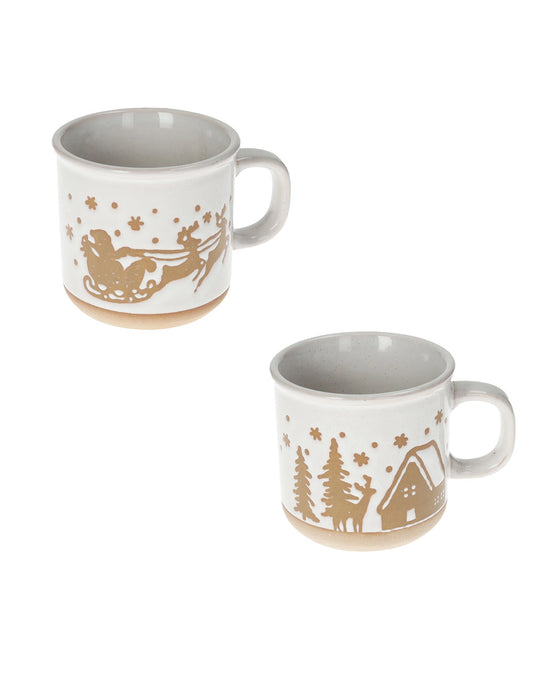 TAZZA CAFFE PANDIZENZERO SET 2 PZ STONEWARE BRANDANI