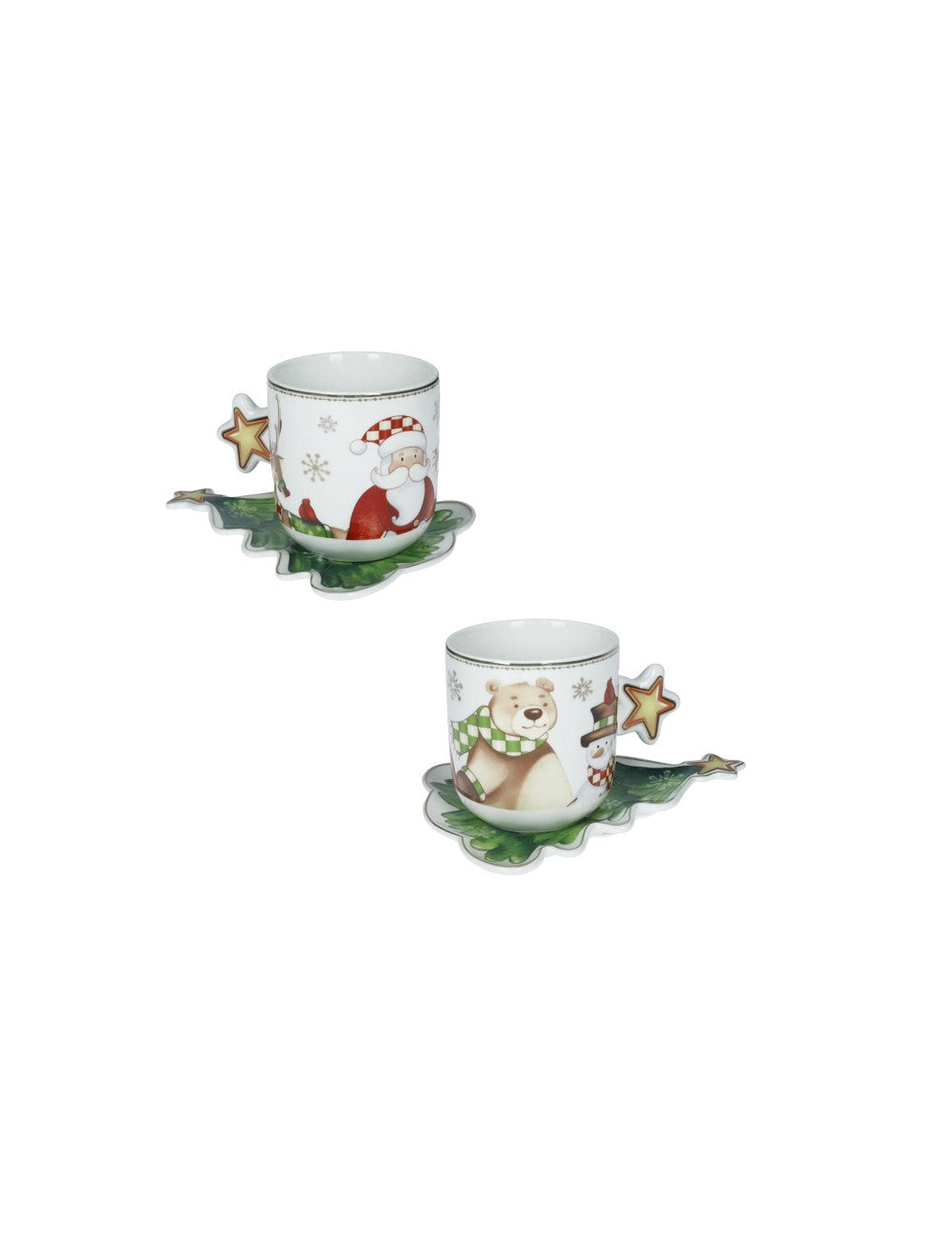TAZZA RACCONTI SET 2 PZ NEW BONE CHINA BRANDANI