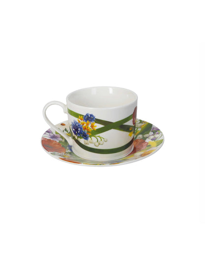 TAZZA THE FIORI DI CAMPO SET 2 PEZZI NEW BONE CHINA
