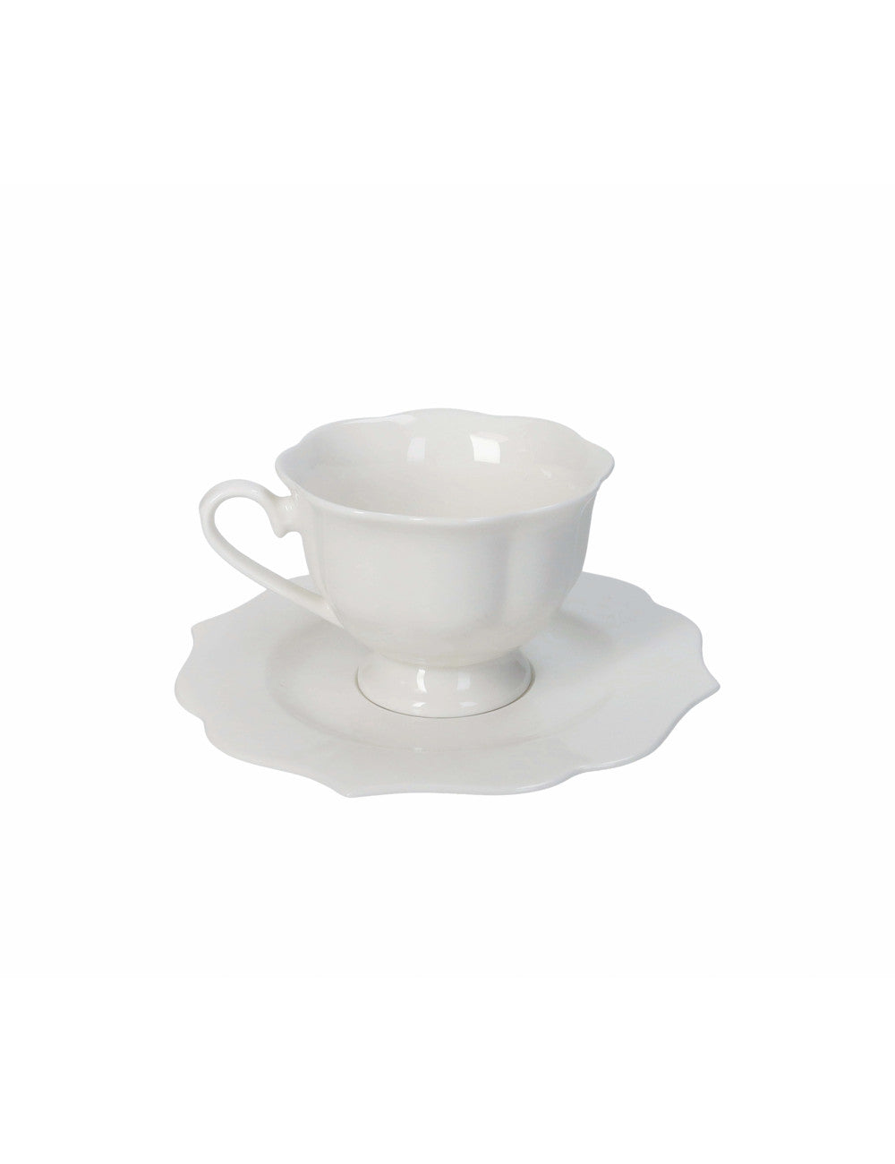 TAZZA THE QUEEN SET 2 PZ NEW BONE CHINA - BRANDANI