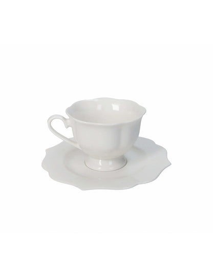 TAZZA THE QUEEN SET 2 PZ NEW BONE CHINA - BRANDANI