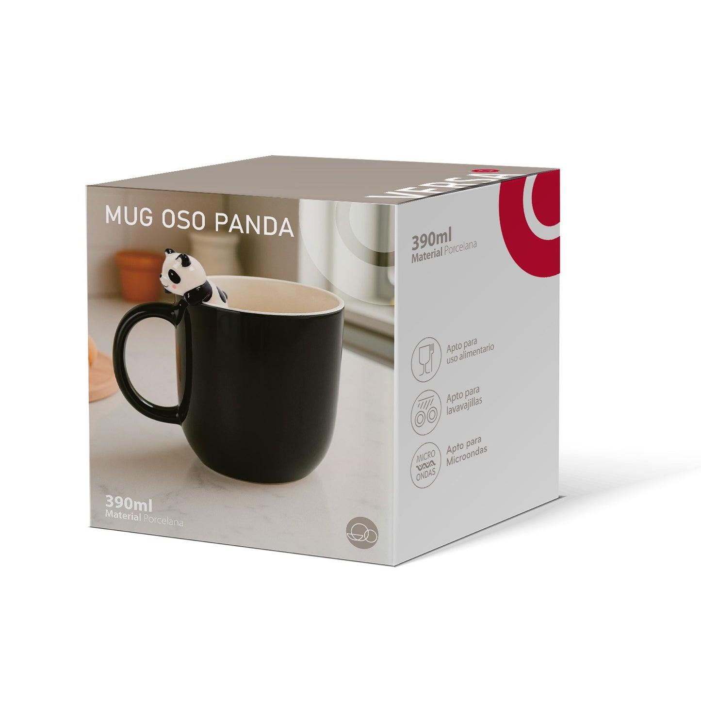 TAZZA PANDA NERO - VERSA