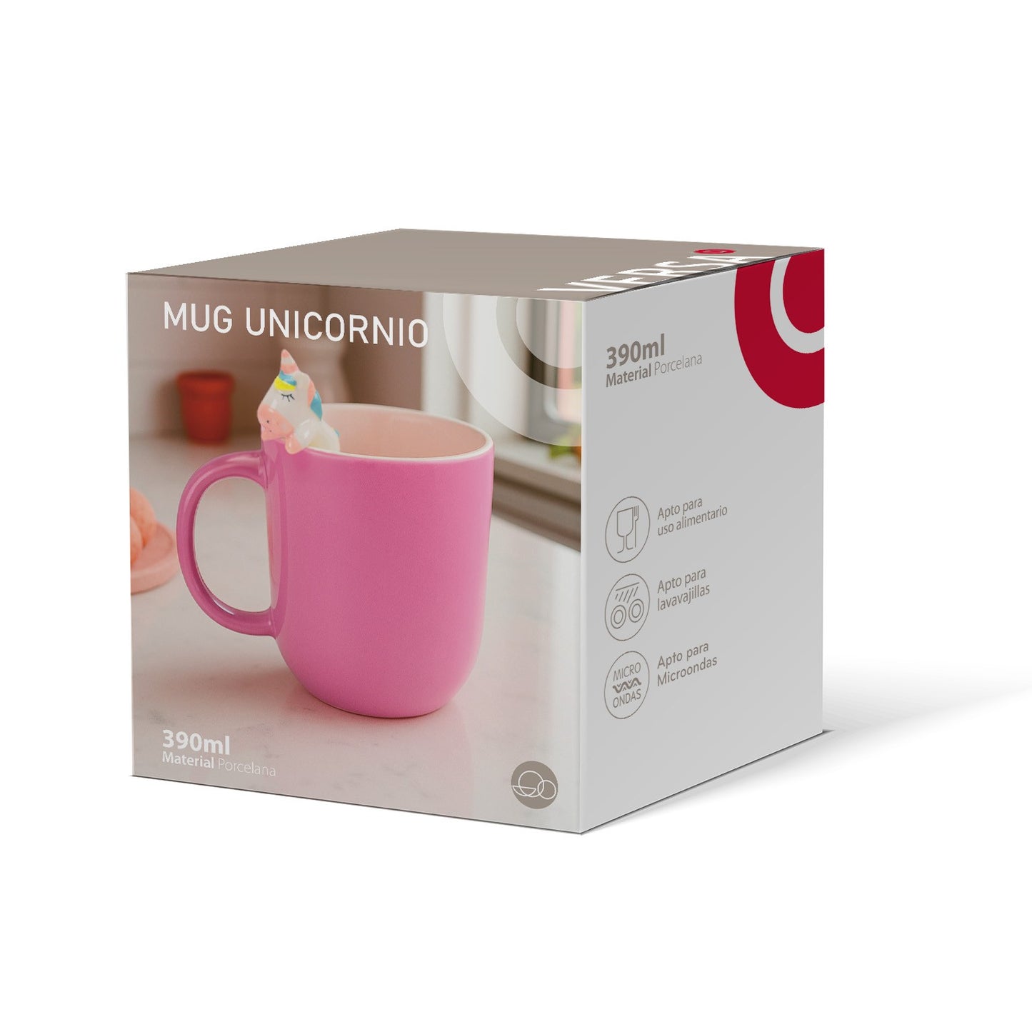 TAZZA UNICORNO ROSA - VERSA