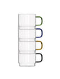 TAZZINA BRIDGE IMPILABILE COLORI ASSORTITI SET 4 PZ VETRO