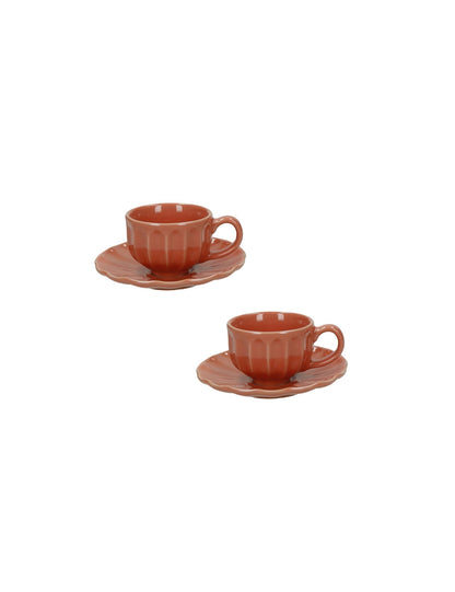 TAZZINA CAFFE' CALIPSO ARANCIONE SET 2 PZ STONEWARE