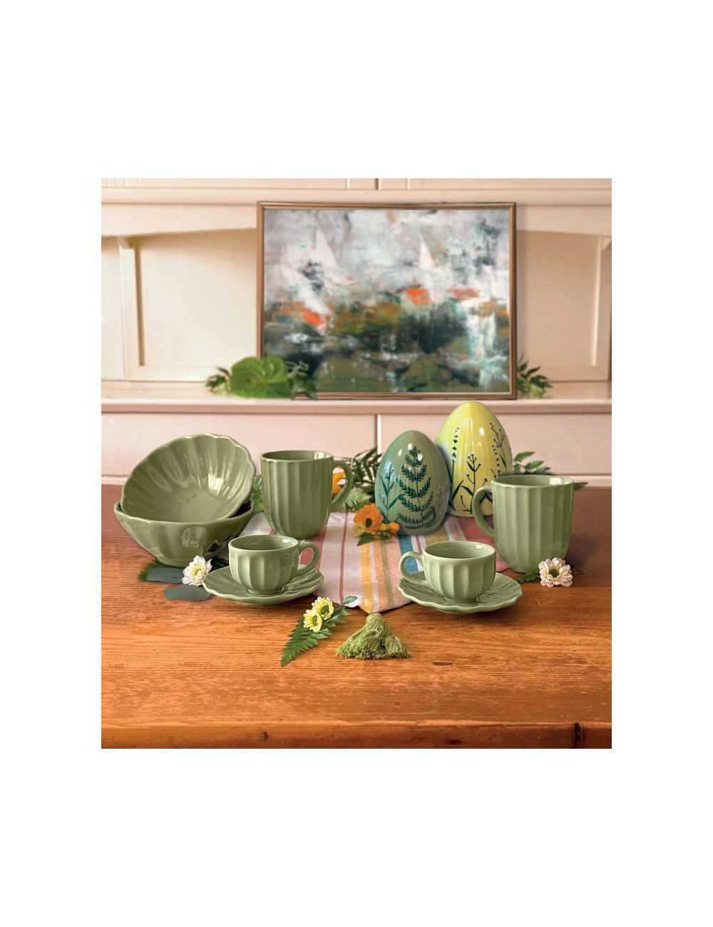 MUG CALIPSO SALVIA SET 2 PZ STONEWARE