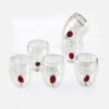 BRANDANI Set 6 bicchierini caffè “Chicco” double wall – 70 ml
