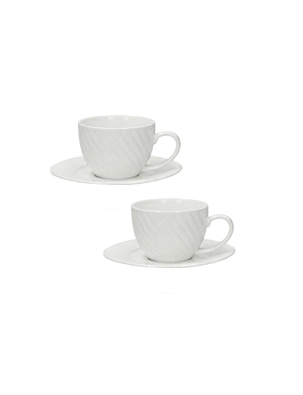TAZZINA CAFFE OPTICAL SET 2 PZ NEW BONE CHINA - BRANDANI