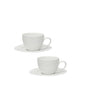 TAZZINA CAFFE OPTICAL SET 2 PZ NEW BONE CHINA - BRANDANI