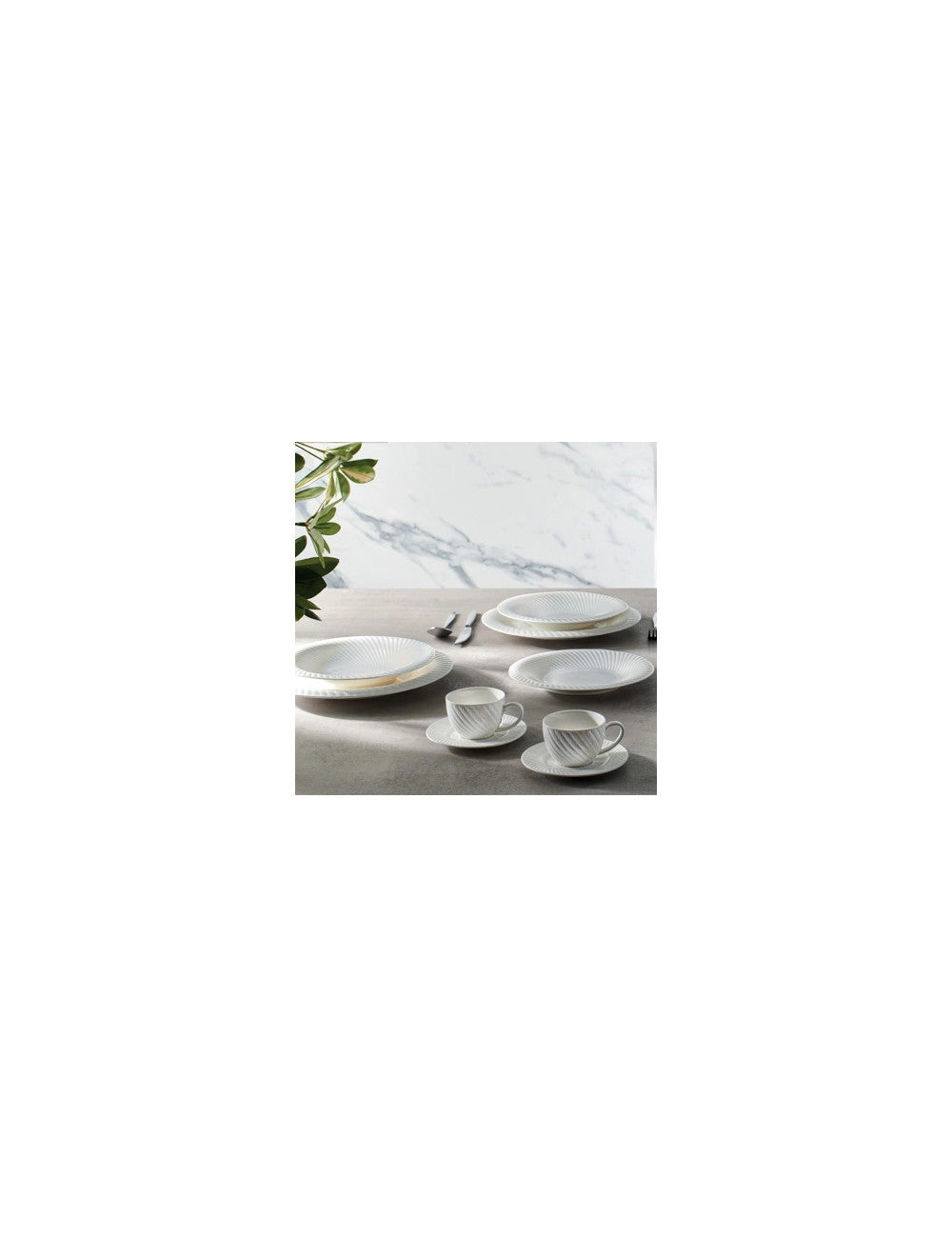 TAZZINA CAFFE OPTICAL SET 2 PZ NEW BONE CHINA - BRANDANI