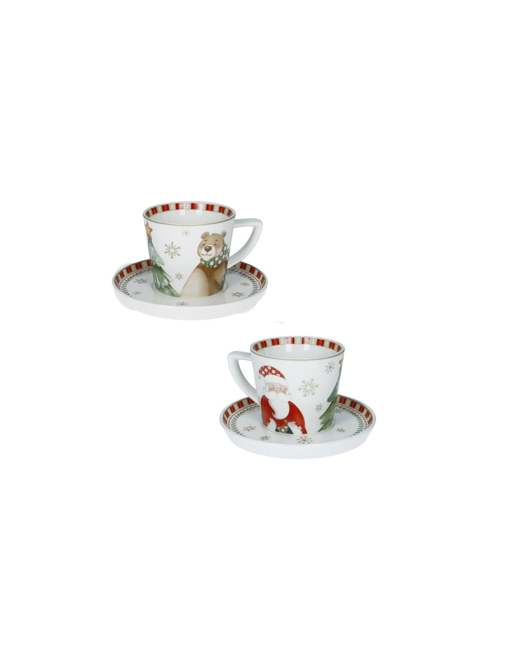 TAZZINA CAFFE' RACCONTI SET 2 PZ NEW BONE CHINA BRANDANI