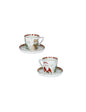 TAZZINA CAFFE' RACCONTI SET 2 PZ NEW BONE CHINA BRANDANI