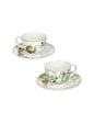 TAZZINA CAFFE' WONDERLAND SET 2 PZ  BONE CHINA - BRANDANI