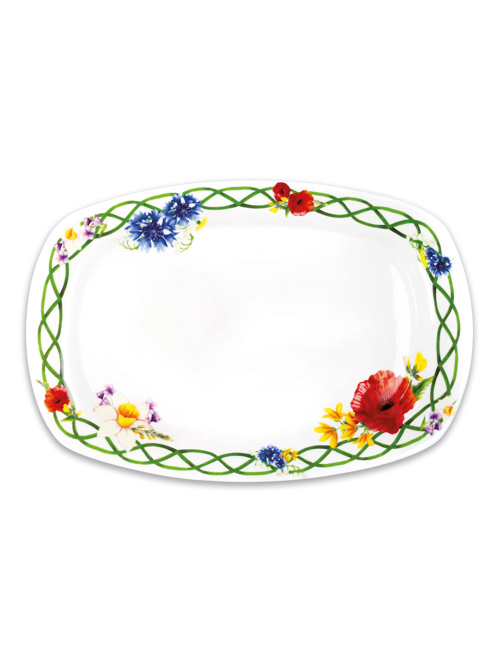 VASSOIO FIORI DI CAMPO NEW BONE CHINA BRANDANI